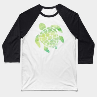 Watercolor Sea Turtle Baseball T-Shirt